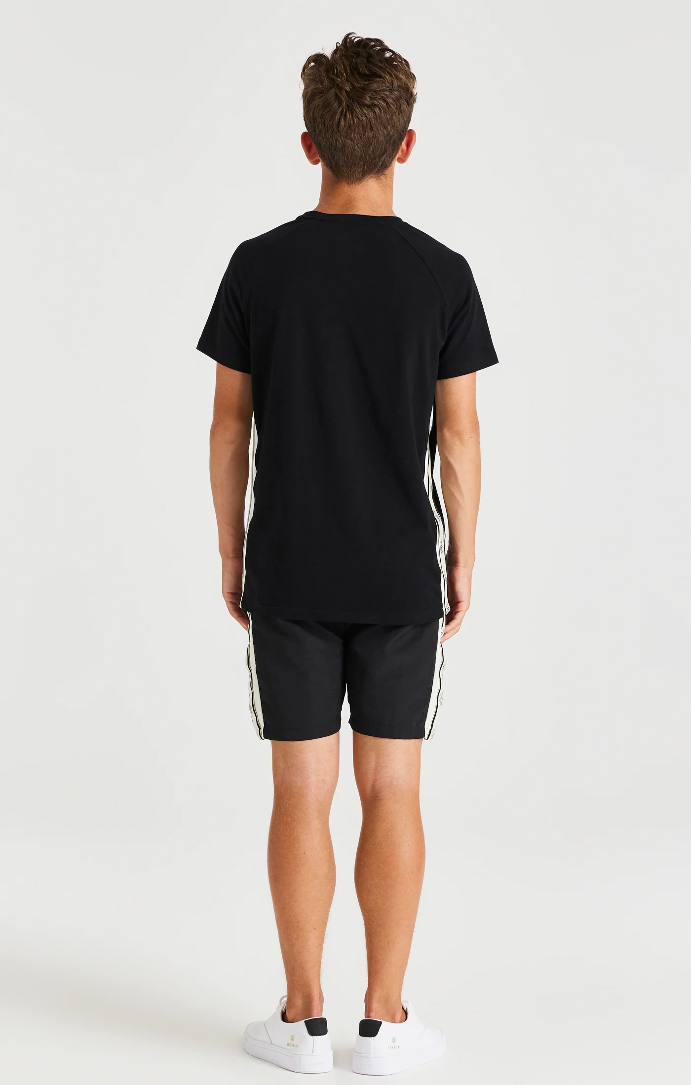 SikSilk Cali Tape Shorts - Black - Image 5