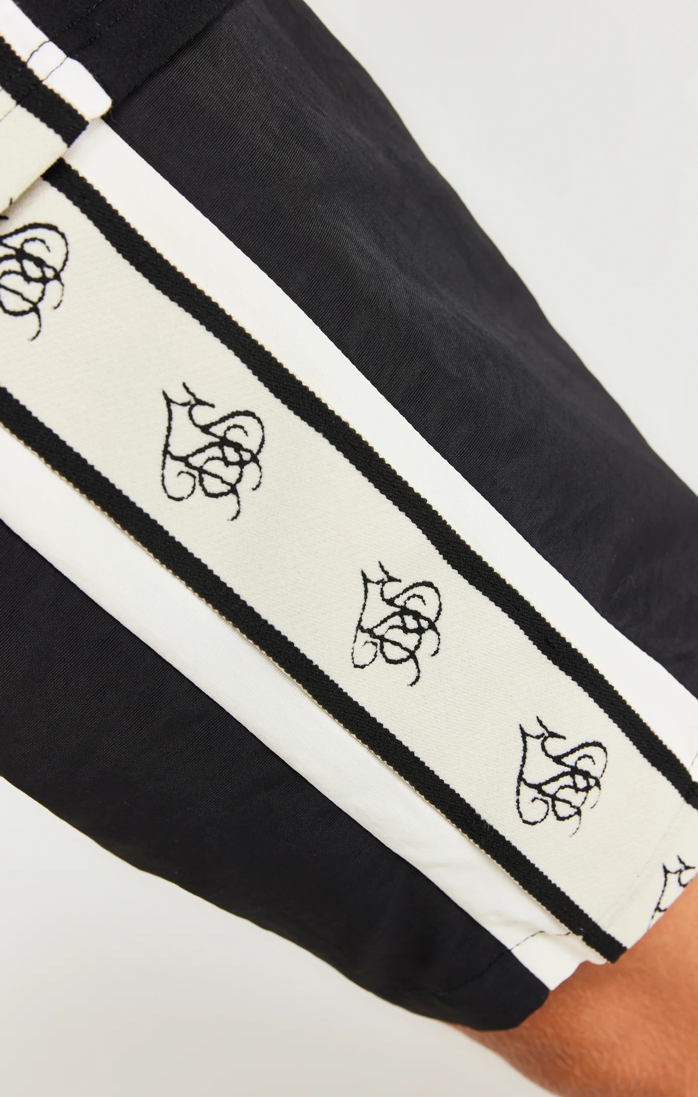 SikSilk Cali Tape Shorts - Black - Image 6