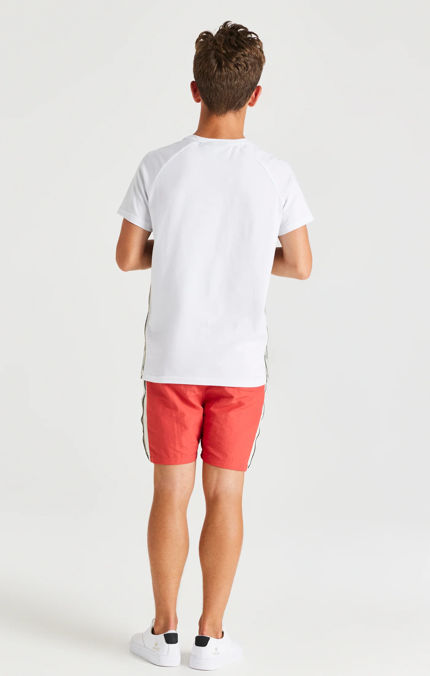 SikSilk Cali Tape Shorts - Orange - Image 5