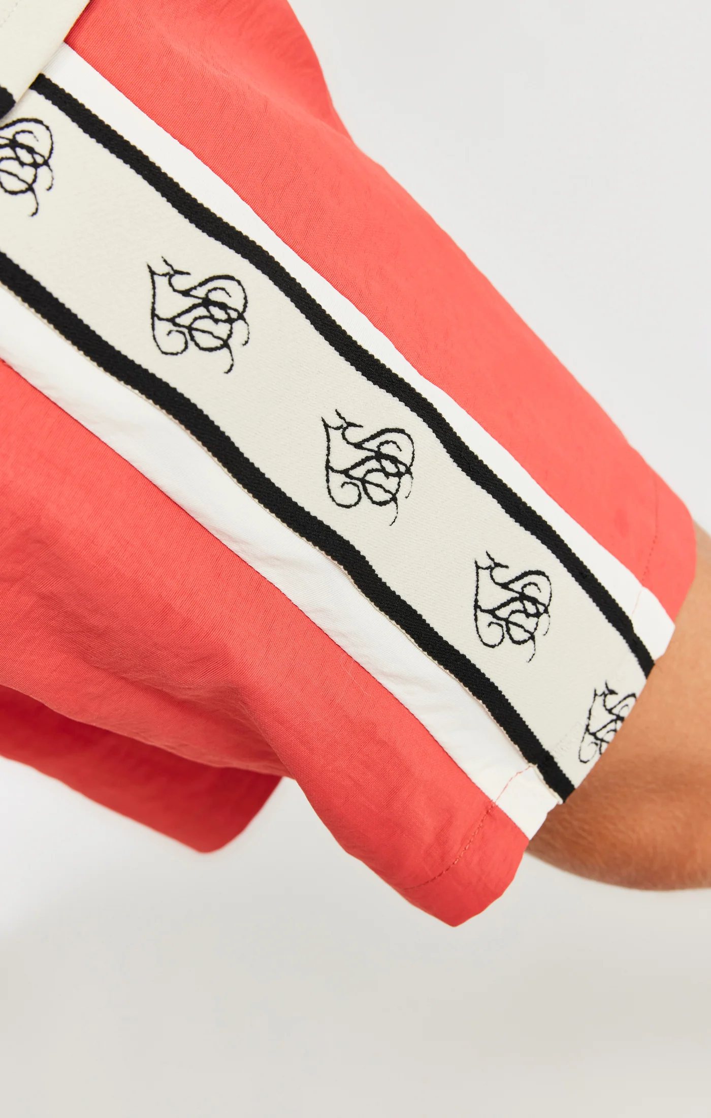 SikSilk Cali Tape Shorts - Orange - Image 6