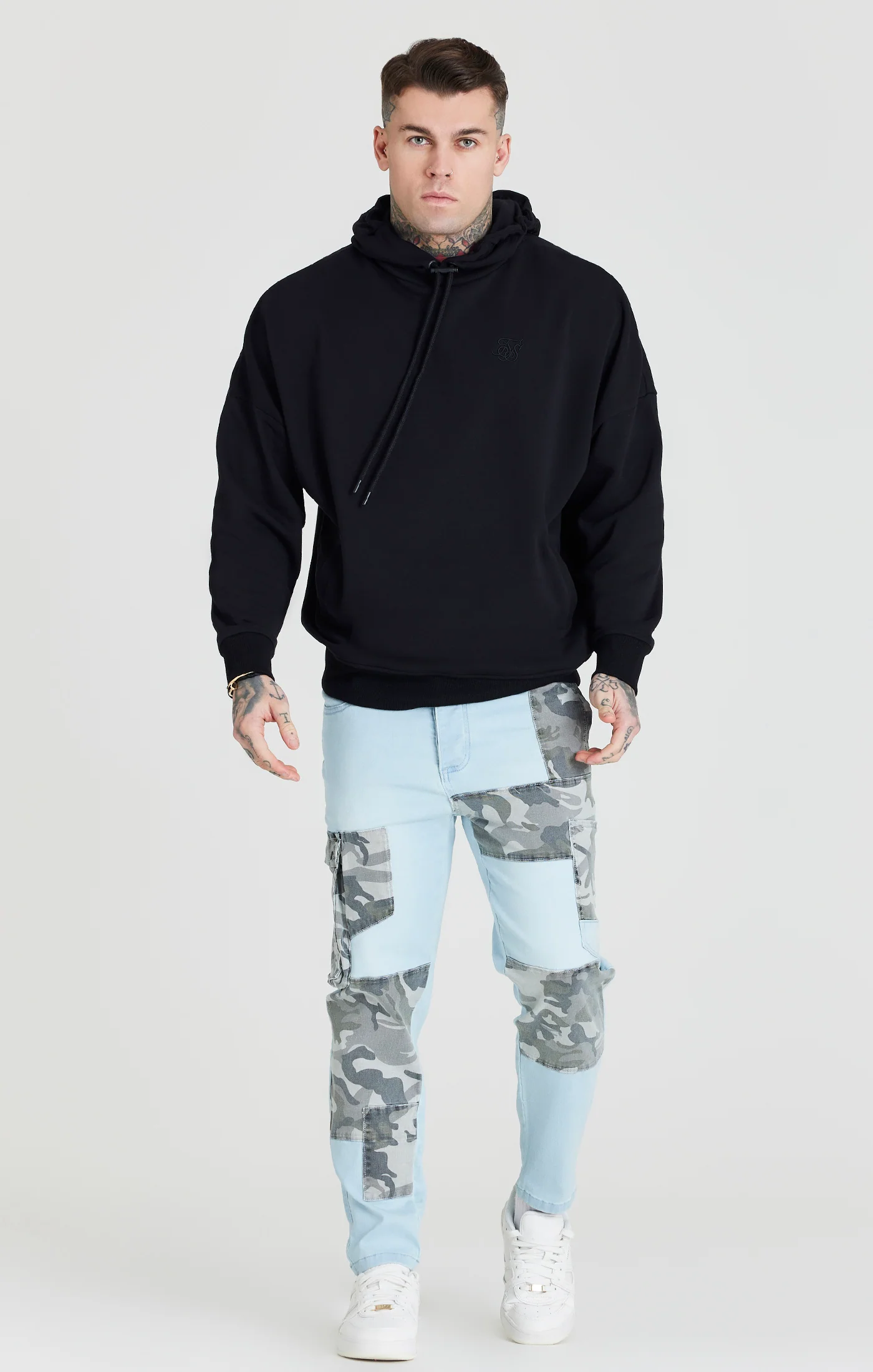 Light Blue Camo Pocket Carrot Jean - Image 4