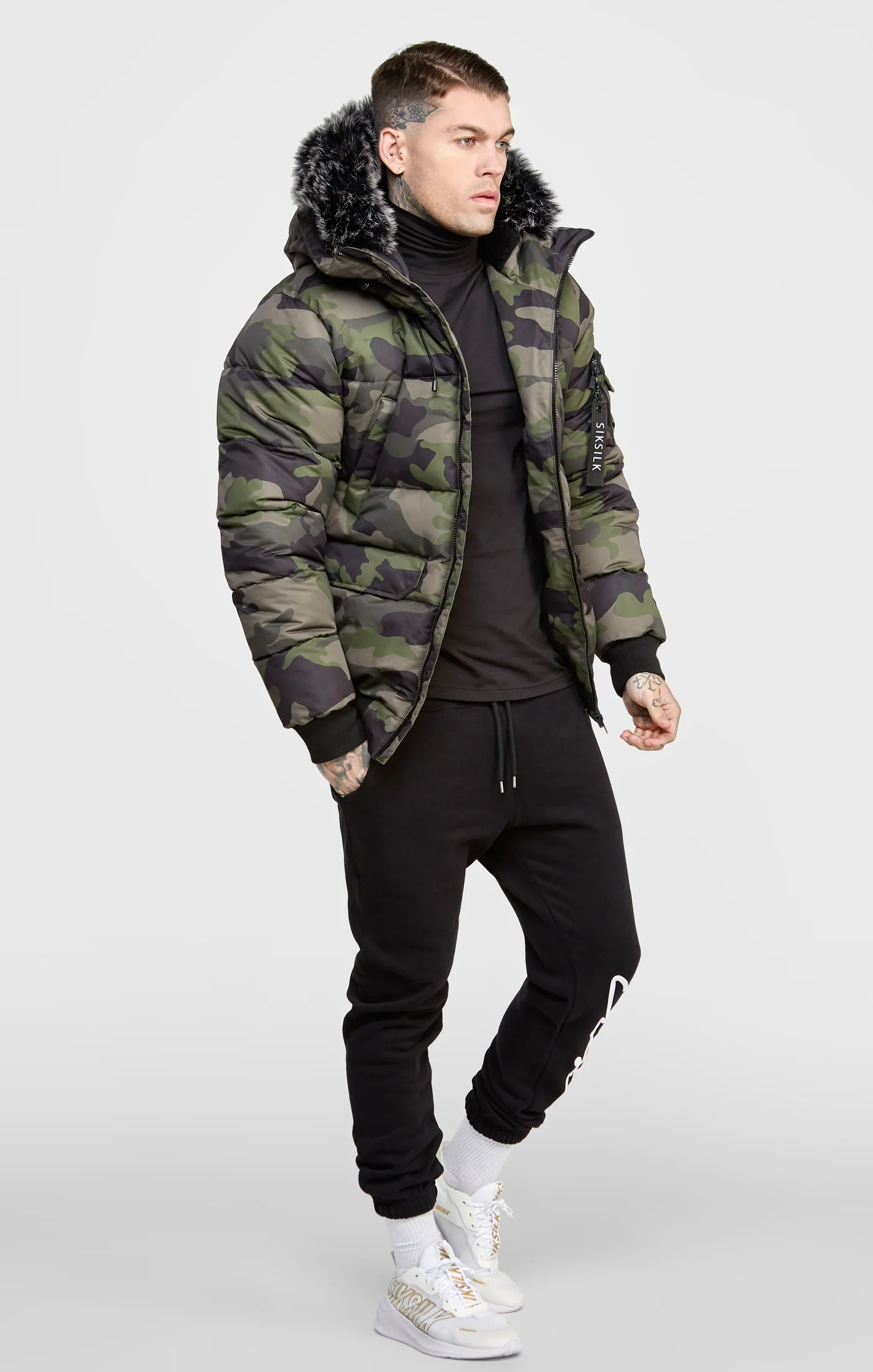 Green Camo Bomber Jacket - Image 4