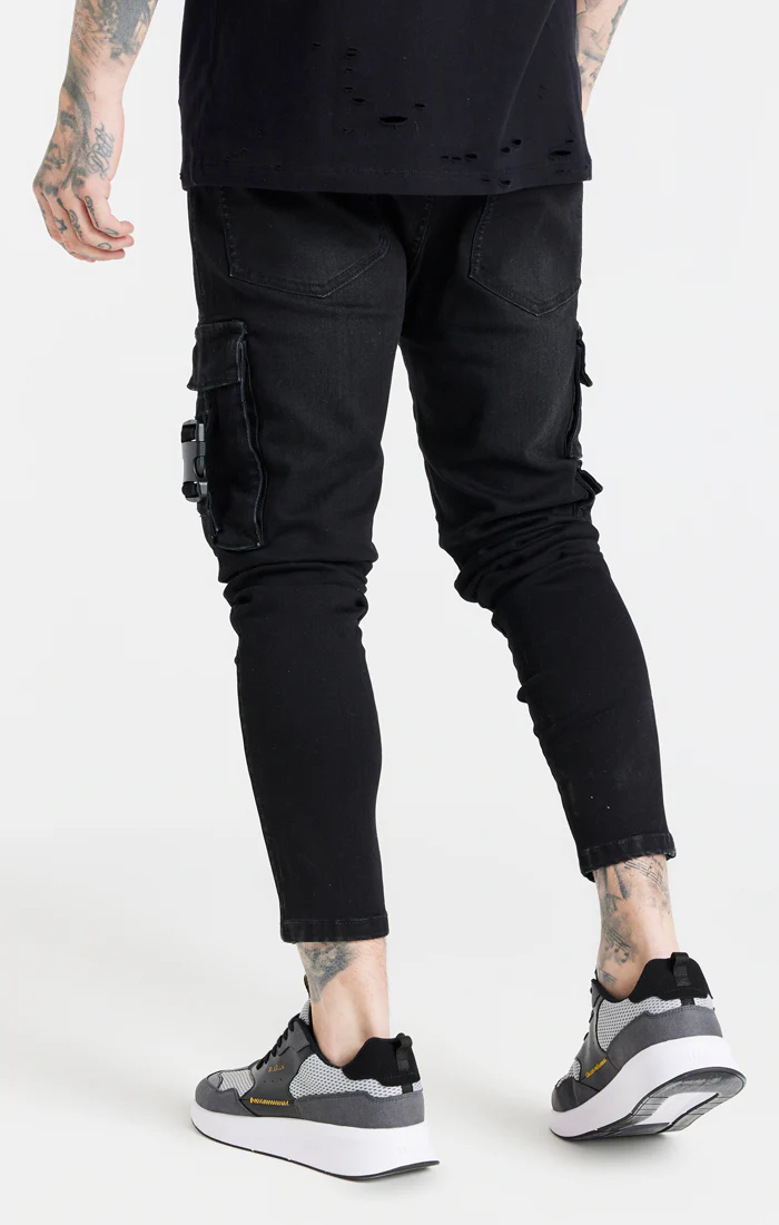 Black Cargo Skinny Jean - Image 4