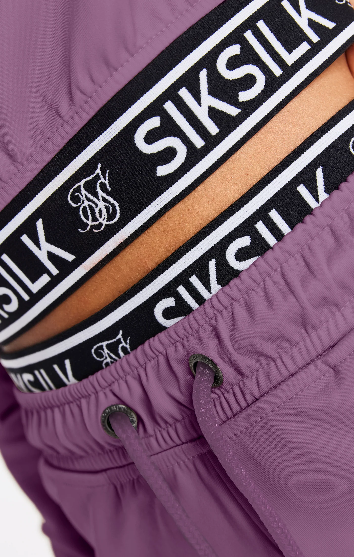 SikSilk Cargo Cropped Hoodie - Pink - Image 3