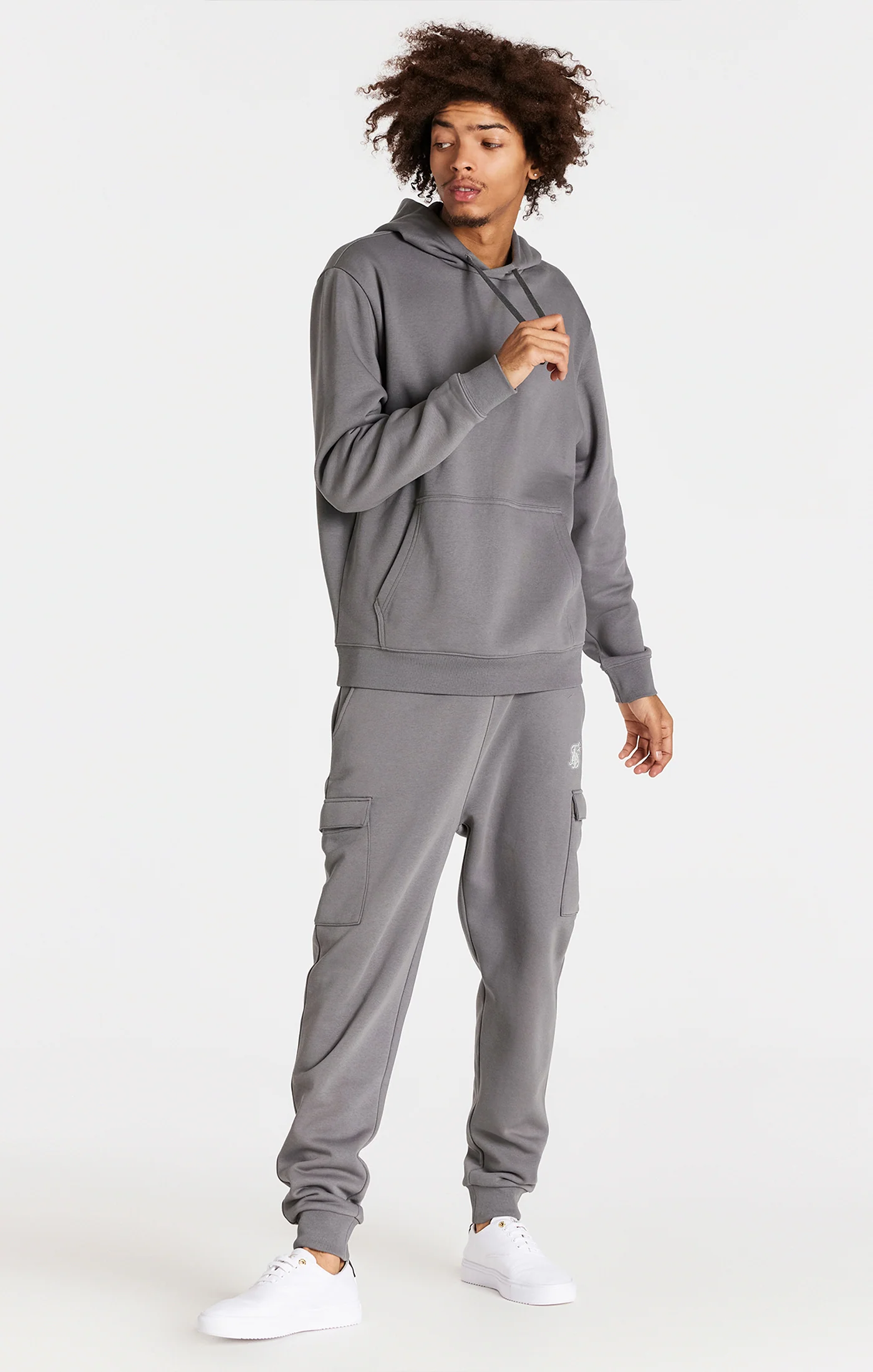 Grey Cargo Fleece Jogger - Image 3