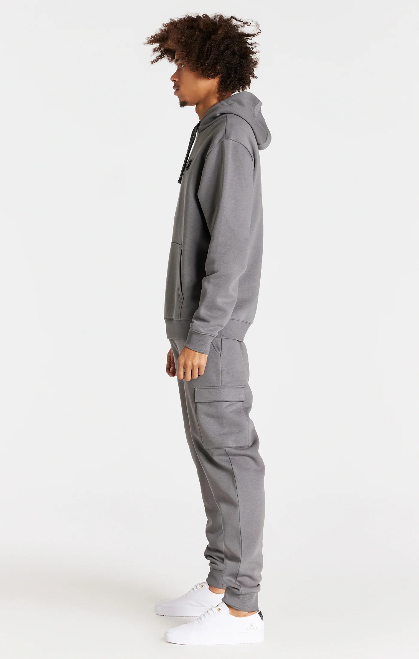 Grey Cargo Fleece Jogger - Image 4