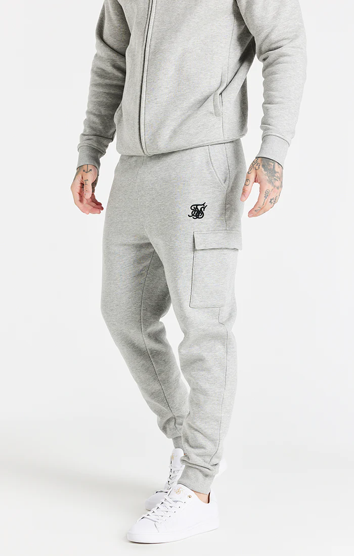 Grey Essential Cargo Fleece Jogger