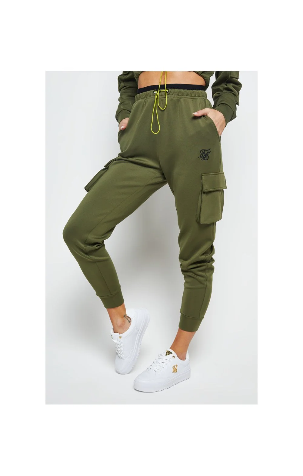 SikSilk Cargo Jogger - Khaki