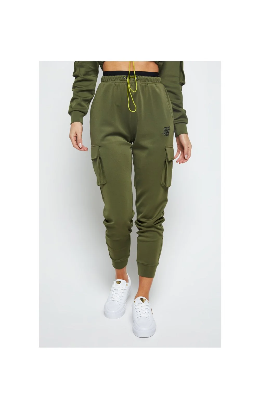 SikSilk Cargo Jogger - Khaki - Image 3