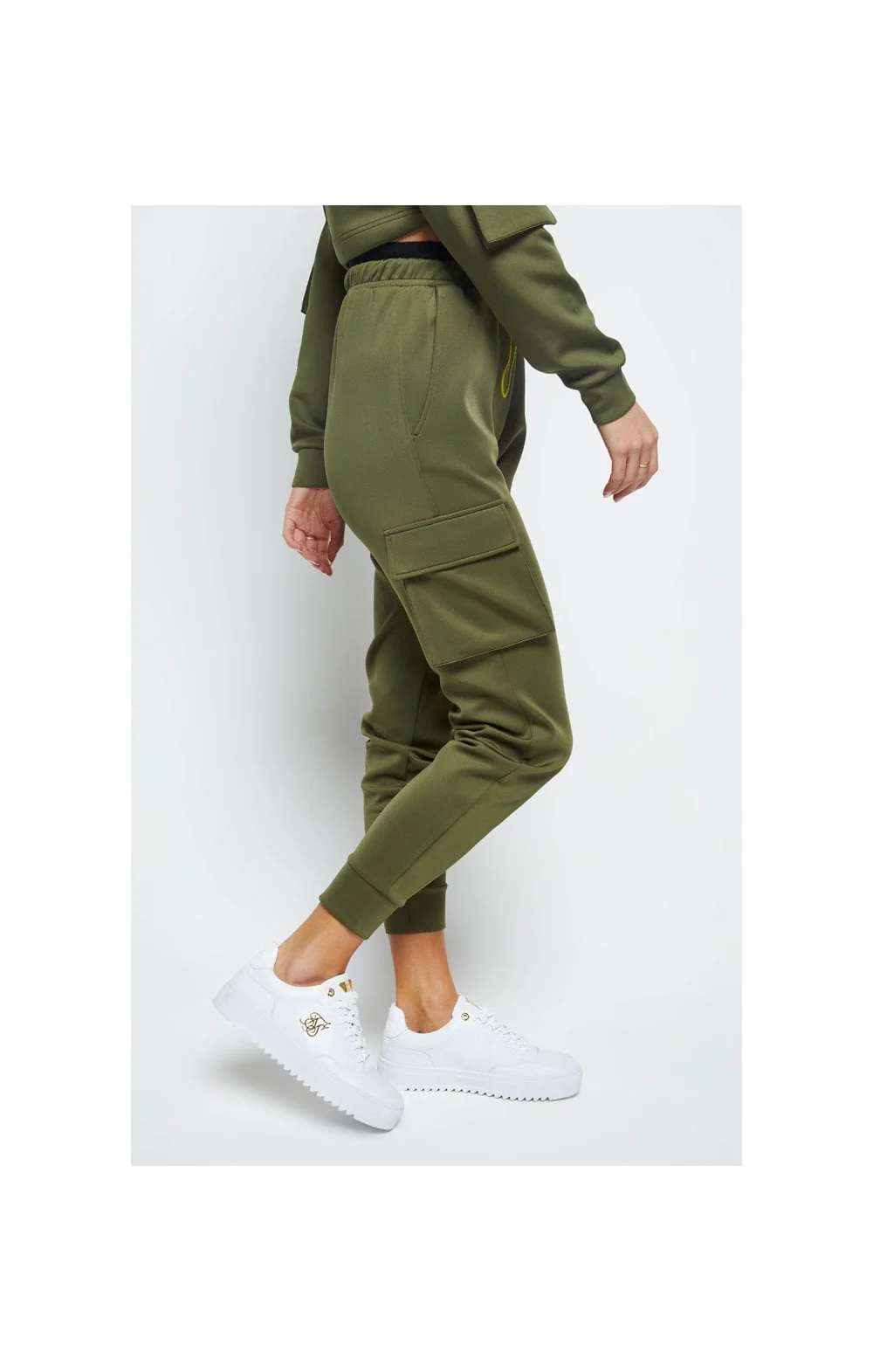 SikSilk Cargo Jogger - Khaki - Image 4