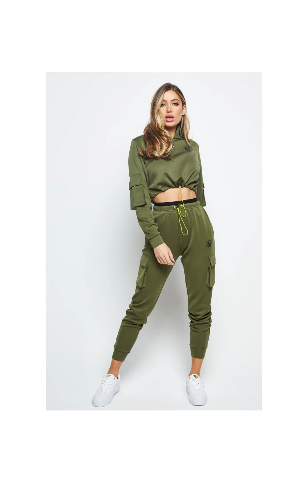 SikSilk Cargo Jogger - Khaki - Image 6