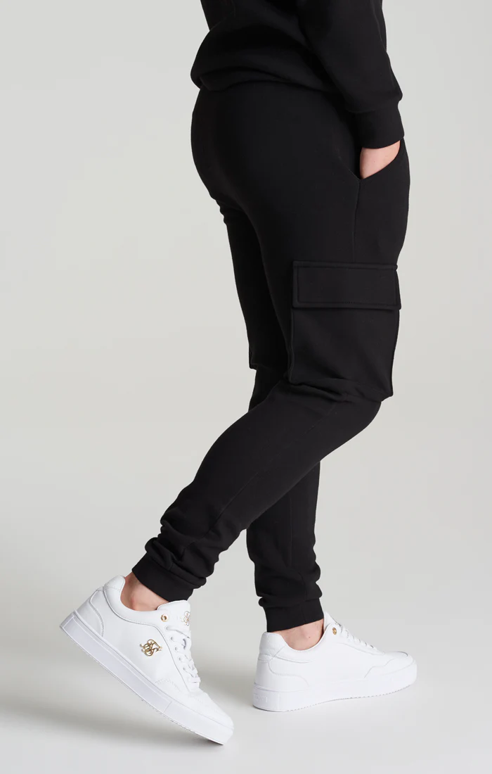 Boys Black Cargo Jogger - Image 2