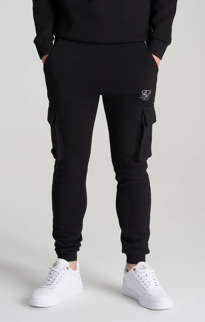 Boys Black Cargo Jogger - Image 3