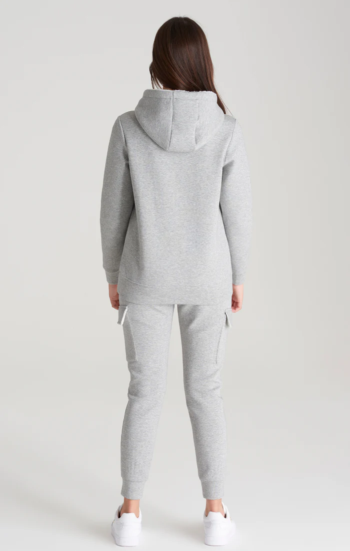 SikSilk Cargo Joggers - Grey Marl - Image 7