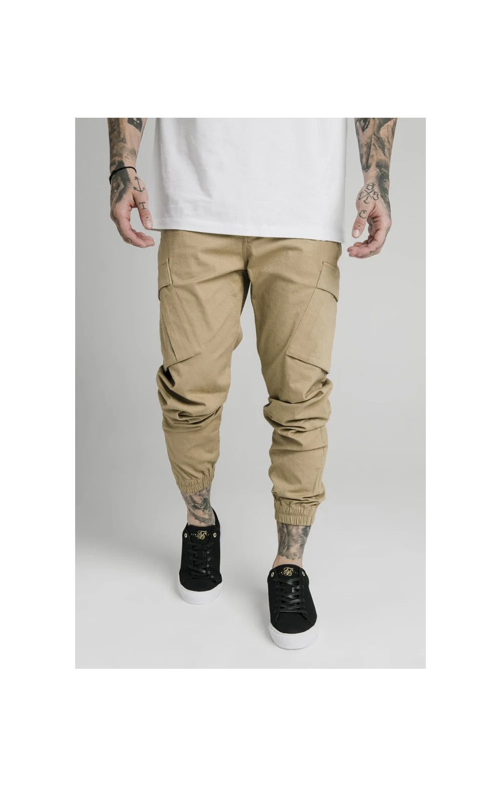 SikSilk Cargo Pants - Beige