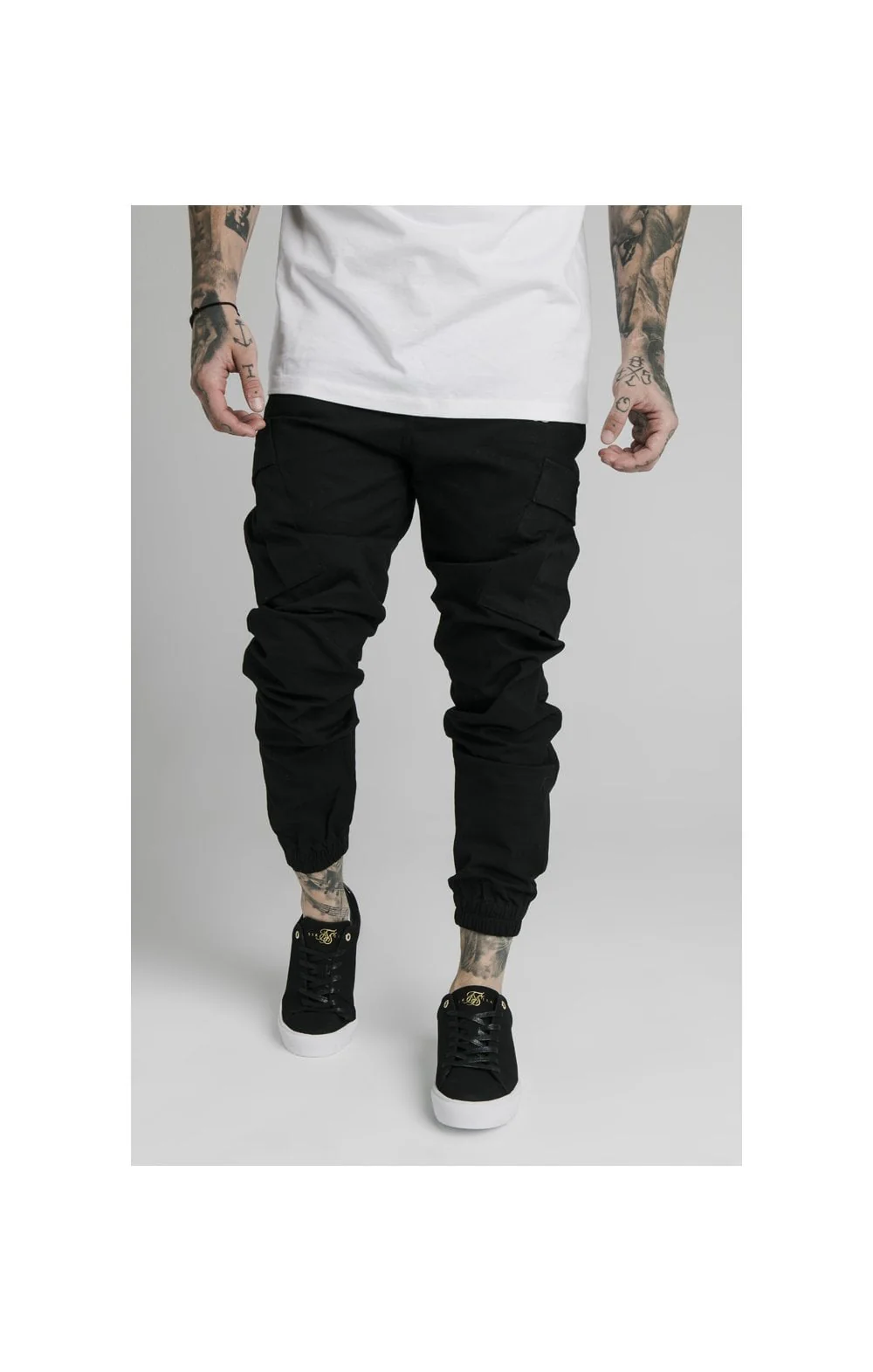 SikSilk Cargo Pants - Black