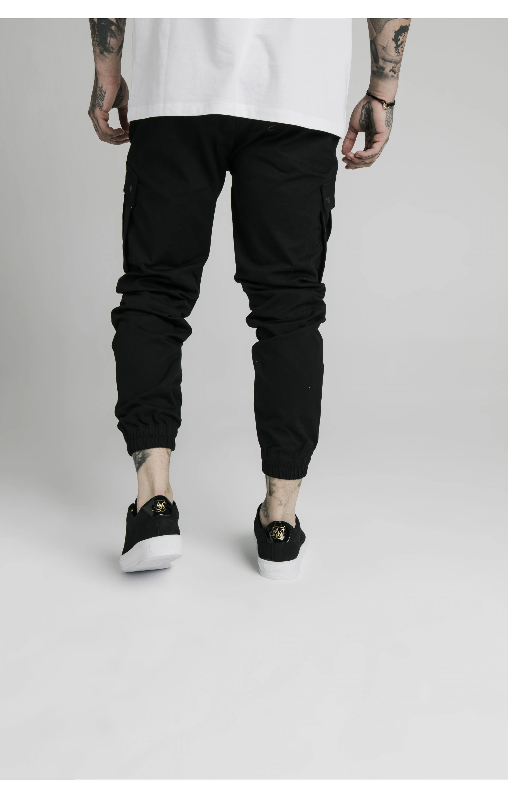 SikSilk Cargo Pants - Black - Image 4