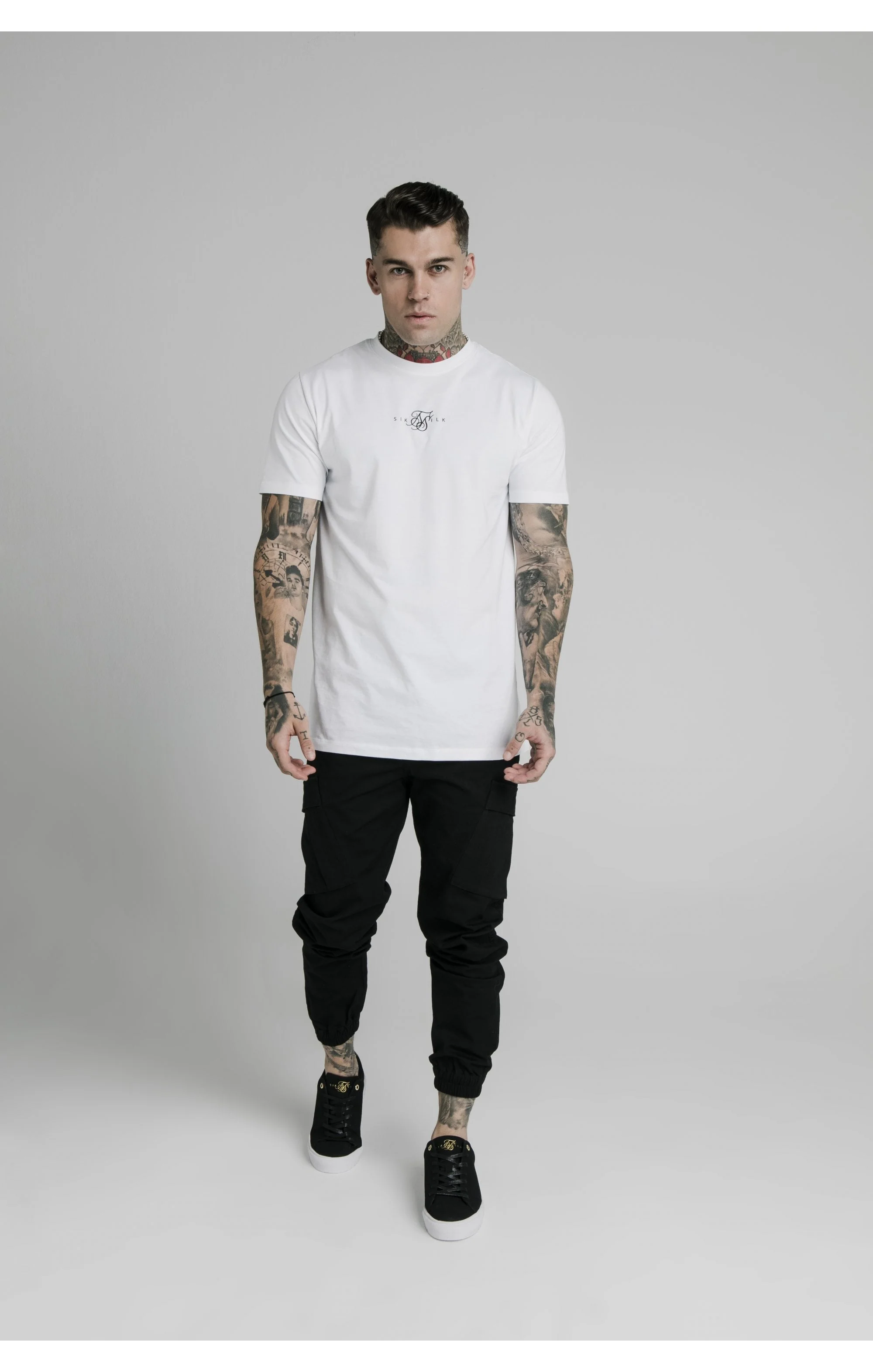 SikSilk Cargo Pants - Black - Image 5