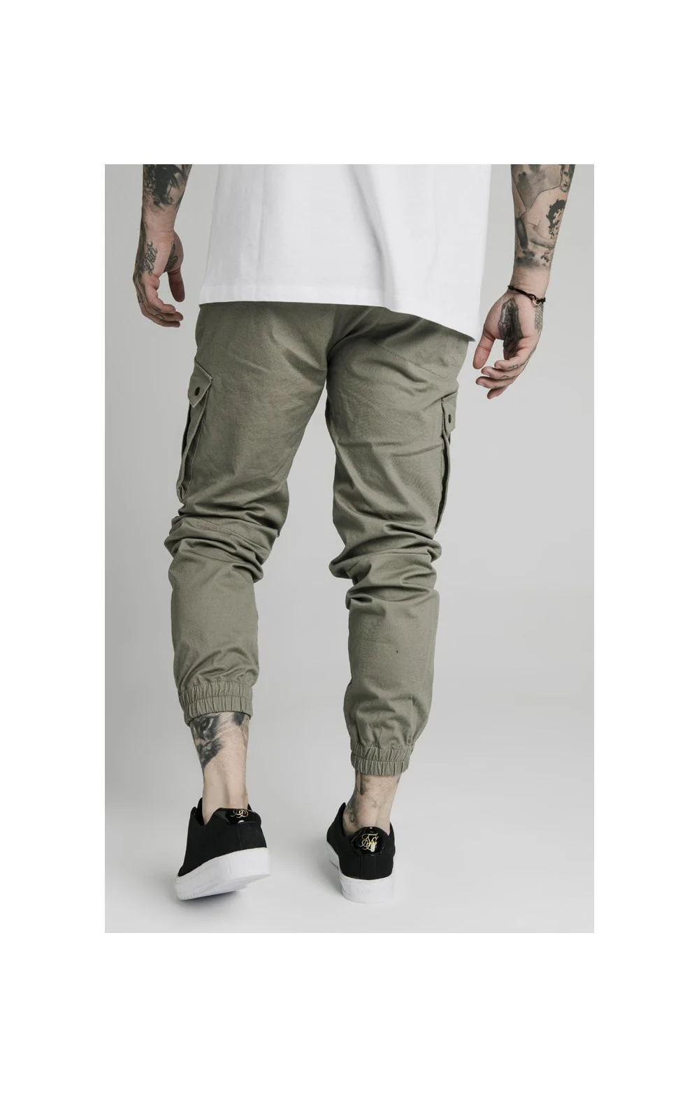SikSilk Cargo Pants - Khaki - Image 4