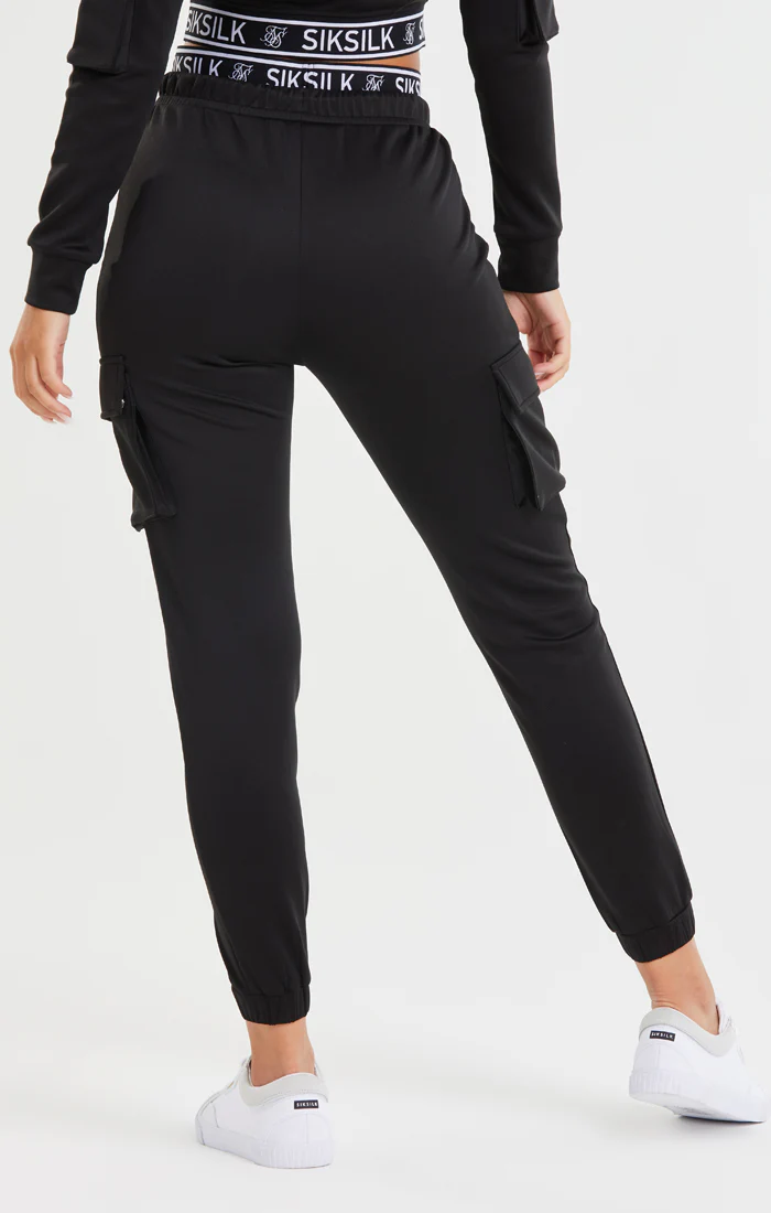 Black Cargo Pocket Jogger - Image 4