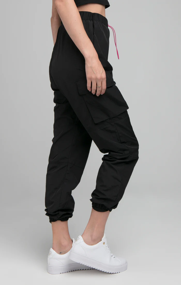 SikSilk Cargo Shell Pants - Black - Image 2