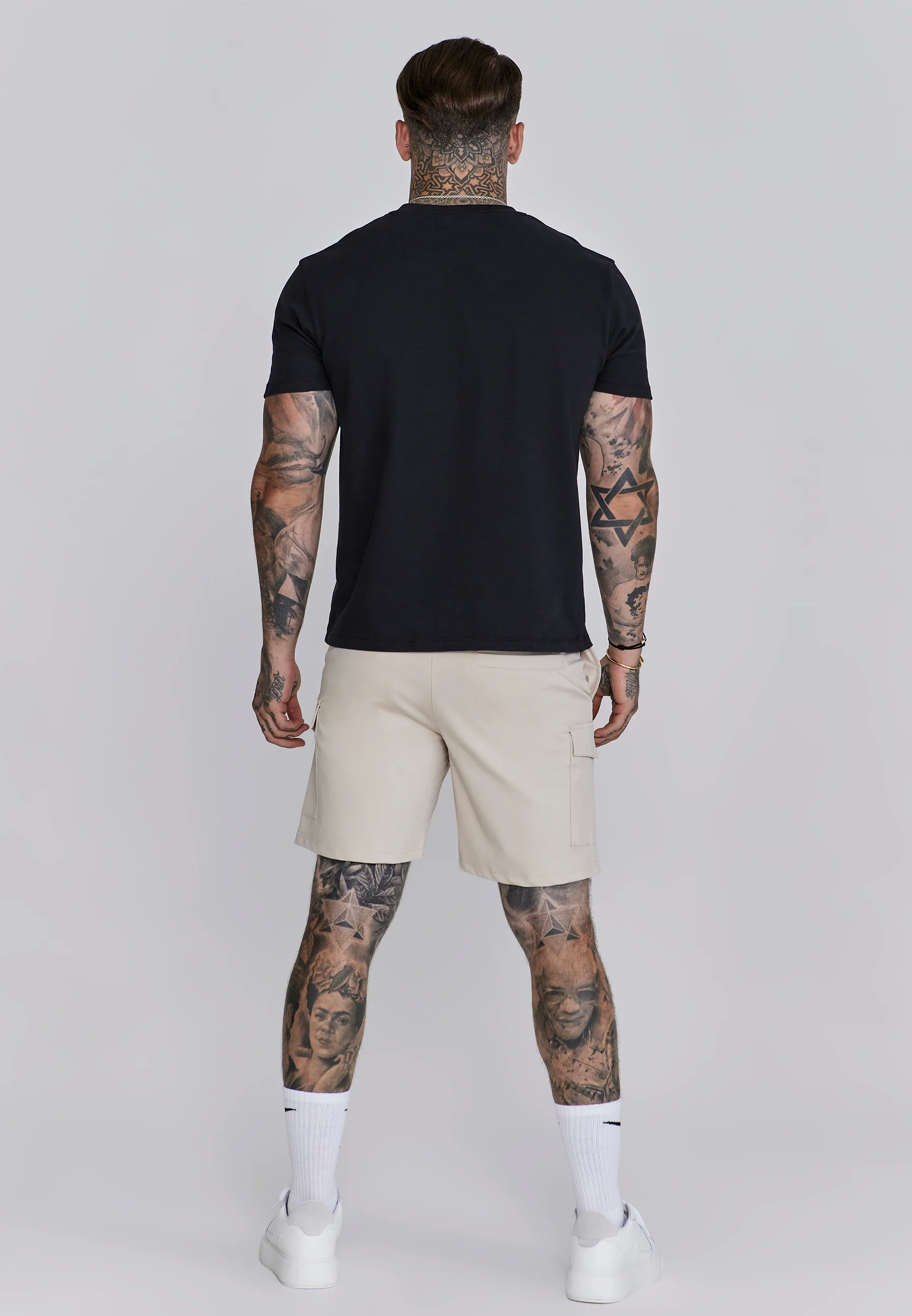 Beige Cargo Shorts - Image 5
