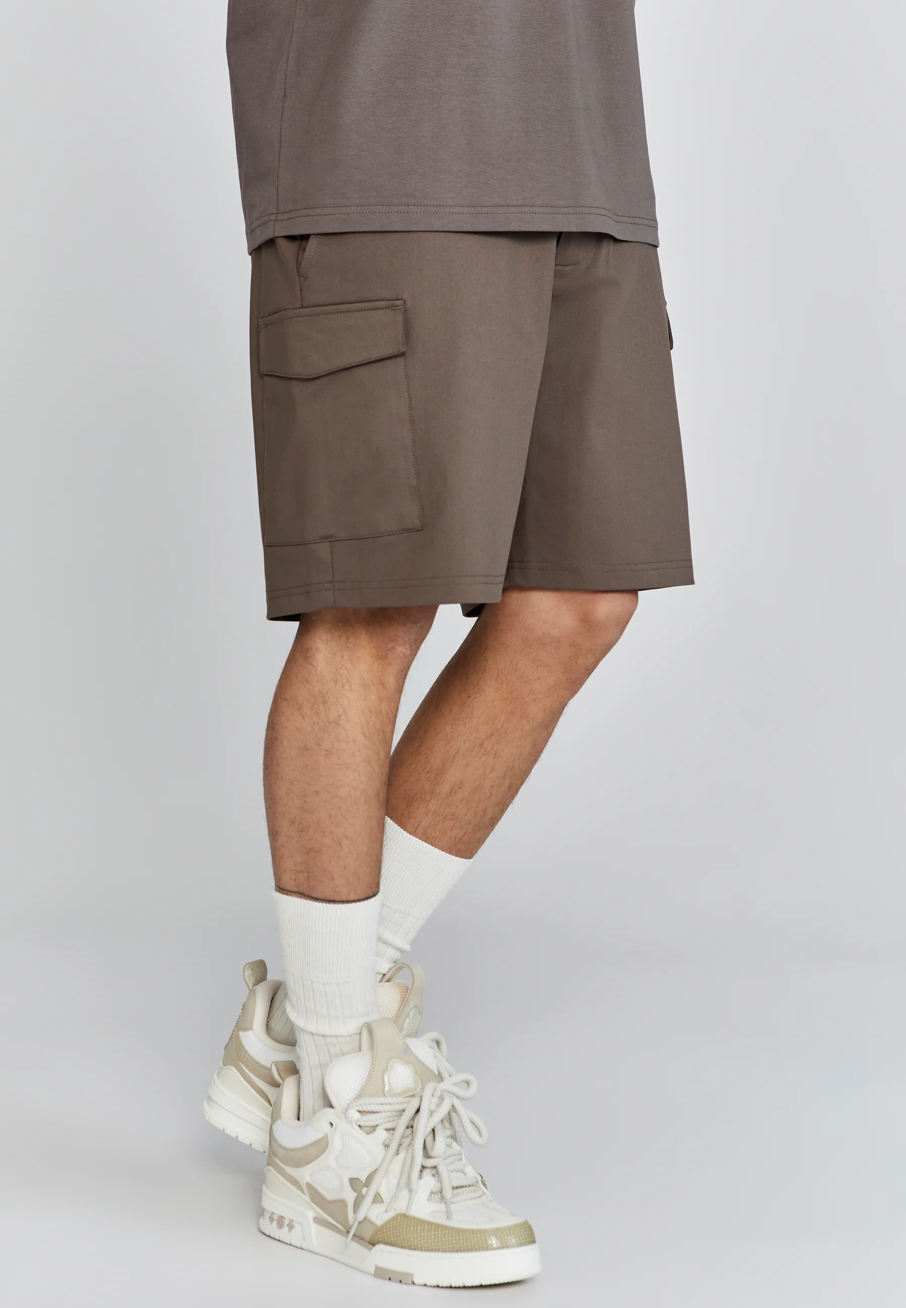 Brown Cargo Shorts - Image 4