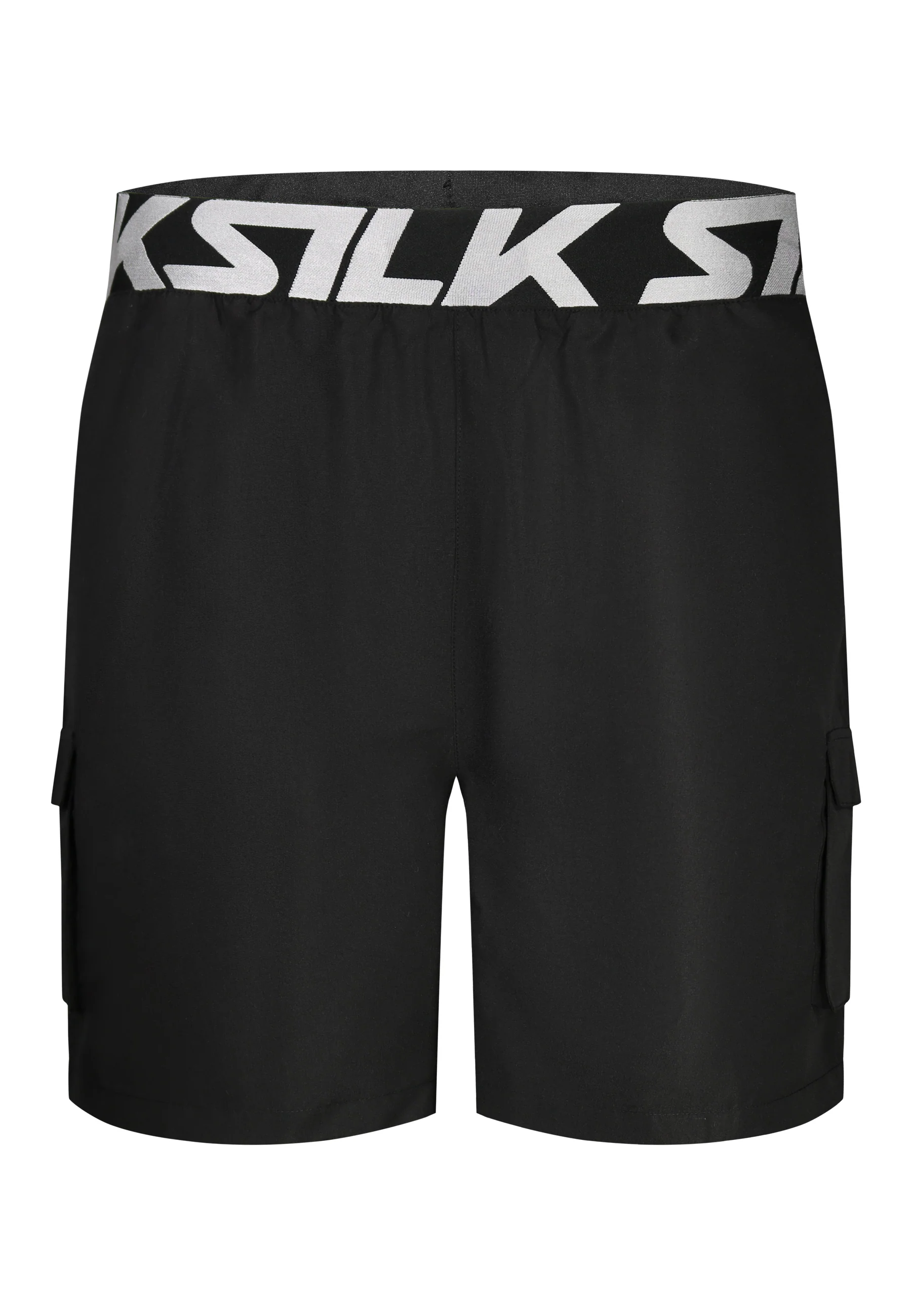 Black Cargo Swim Shorts - Image 6