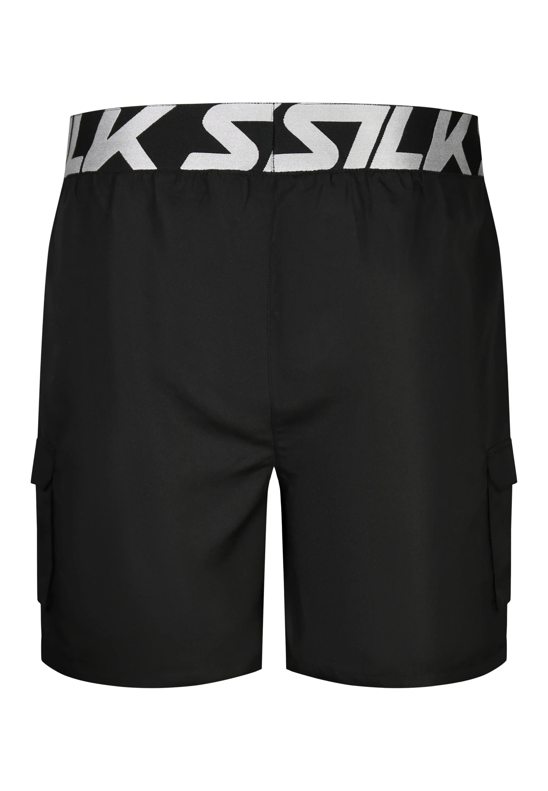 Black Cargo Swim Shorts - Image 7