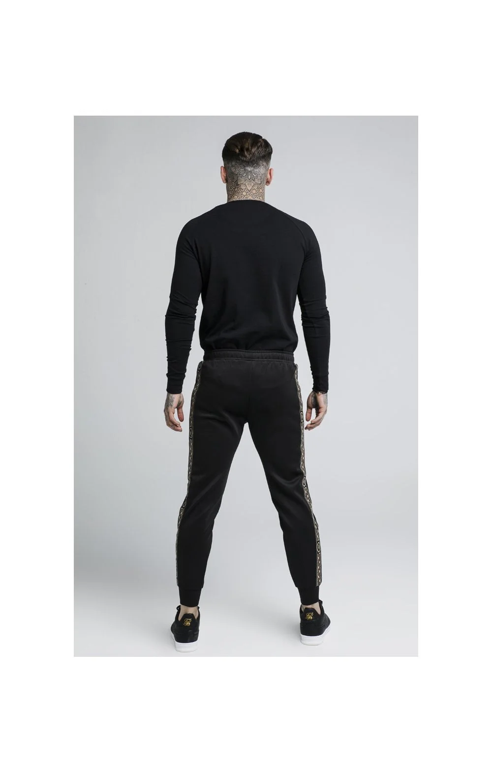SikSilk Cartel L/S Gym Tee – Black - Image 5