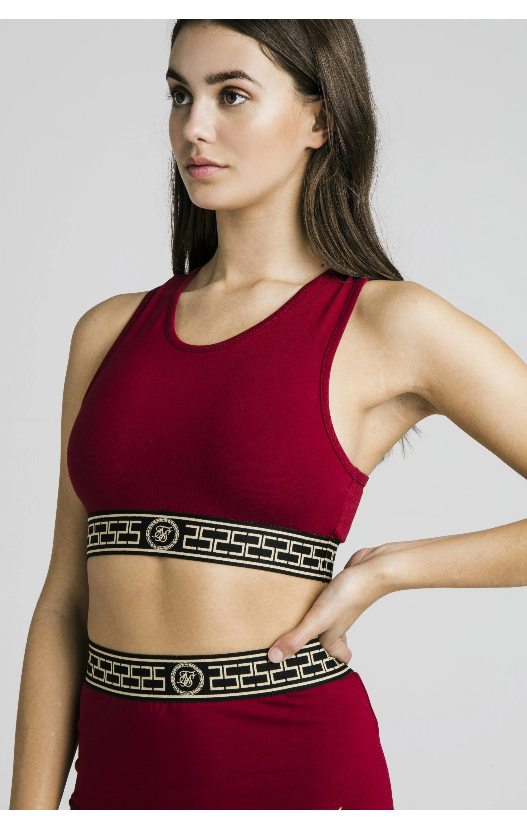 SikSilk Cartel Racerback Bralette – Biking Red - Image 2