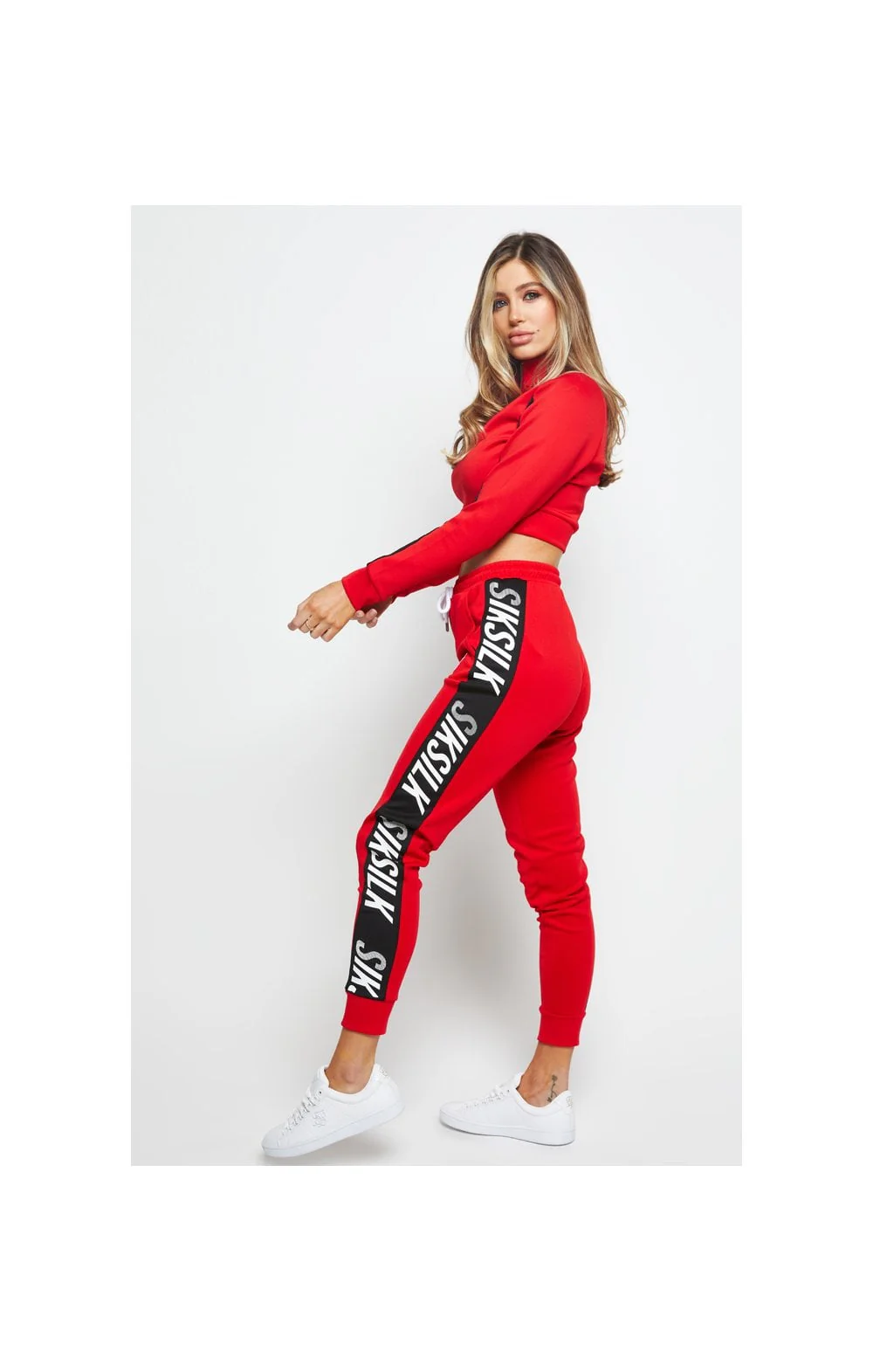 SikSilk Chaser Track Pant - Red - Image 11