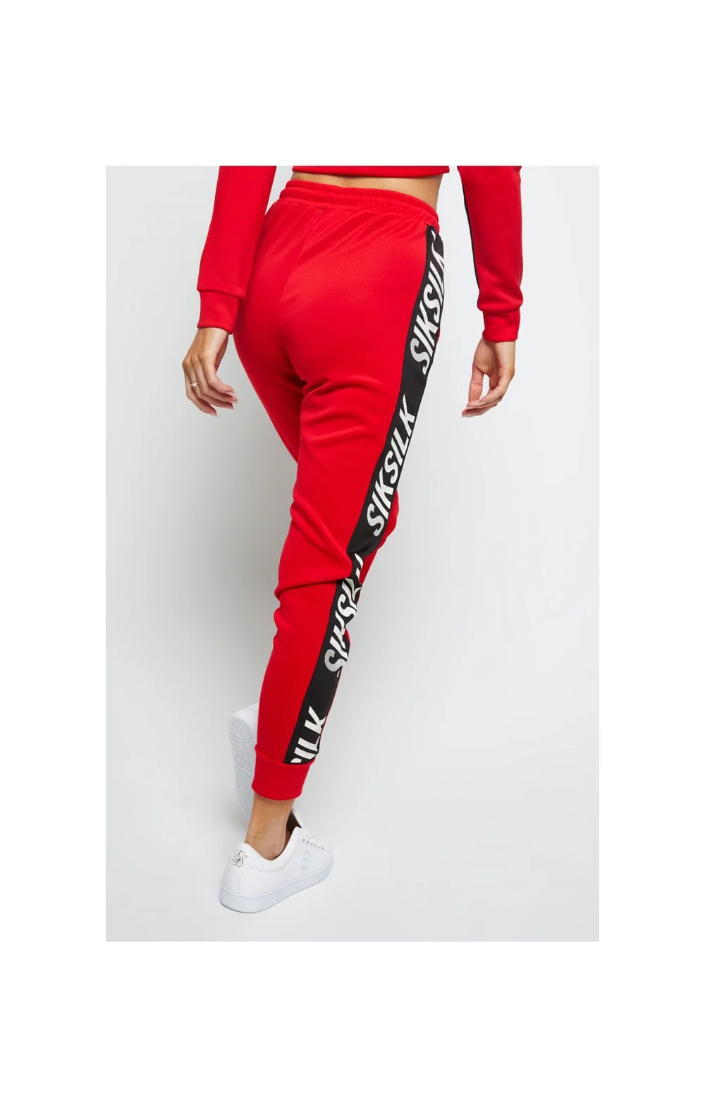 SikSilk Chaser Track Pant - Red - Image 3