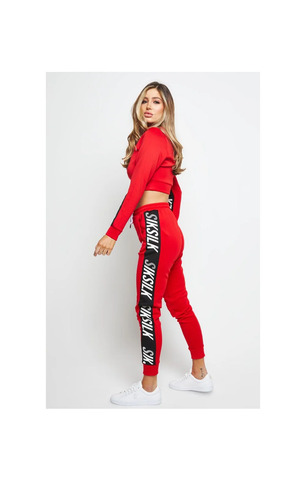 SikSilk Chaser Track Pant - Red - Image 6