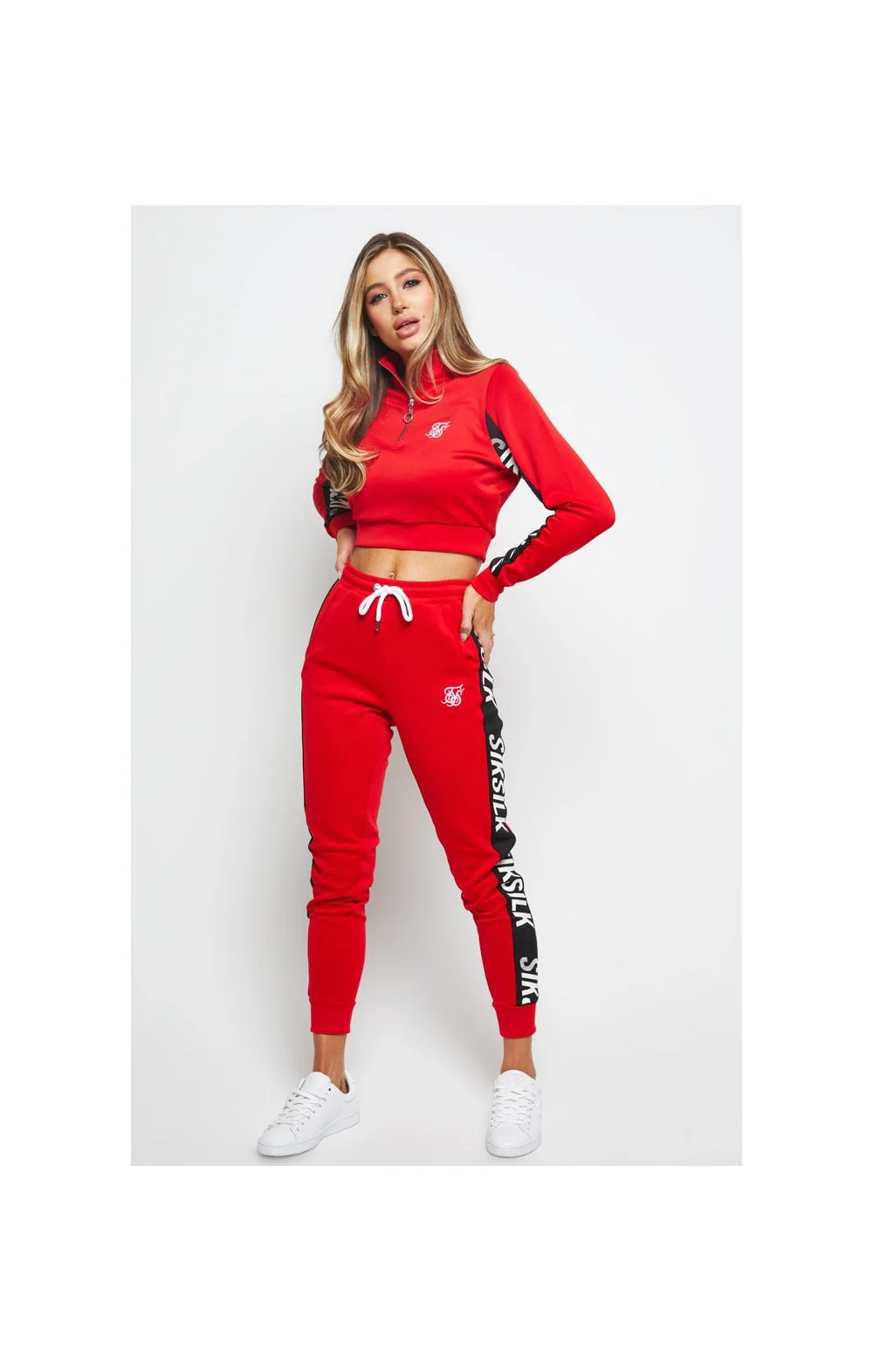 SikSilk Chaser Track Pant - Red - Image 8