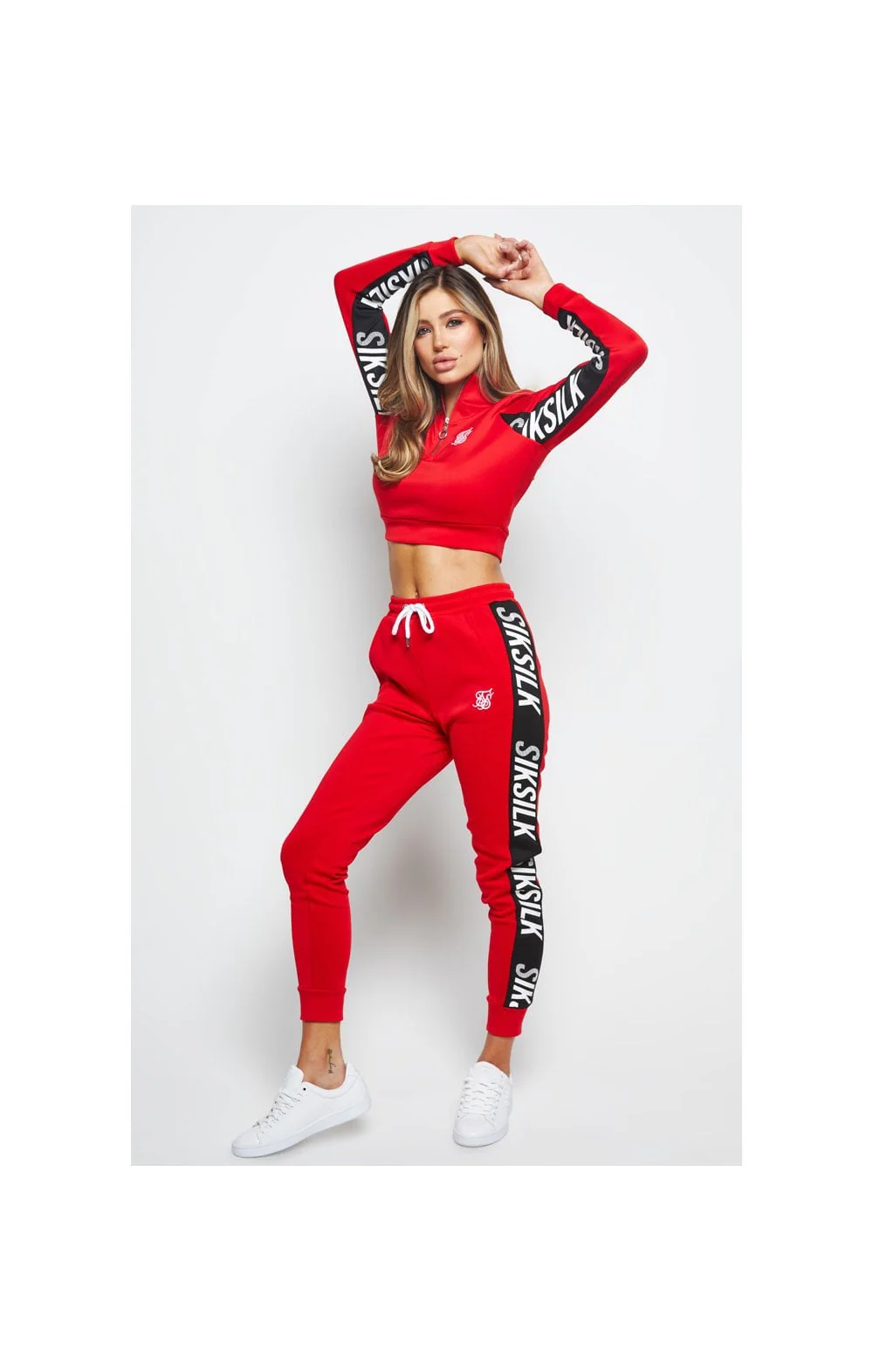 SikSilk Chaser Track Pant - Red - Image 9