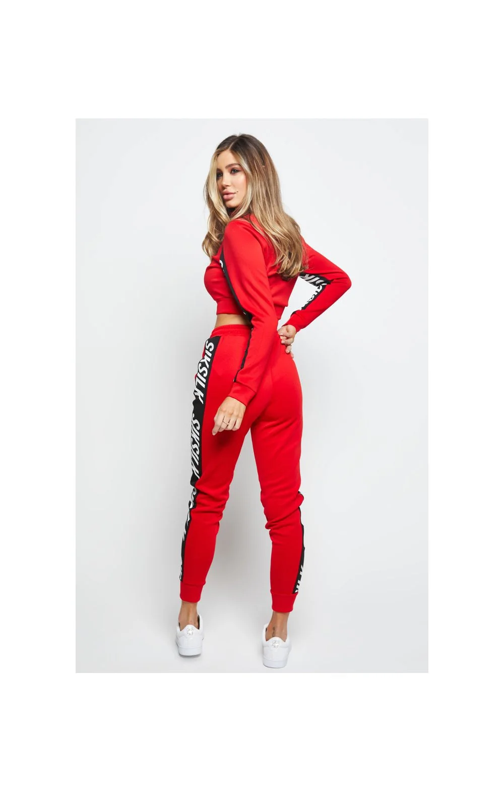 SikSilk Chaser Track Top - Red - Image 6