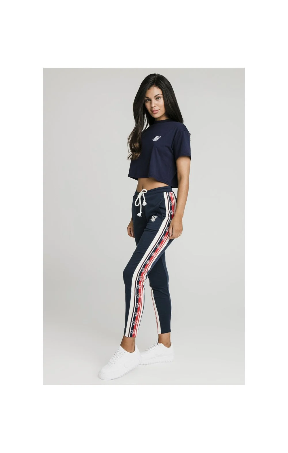 SikSilk Classic Tape Jogger - Navy - Image 3