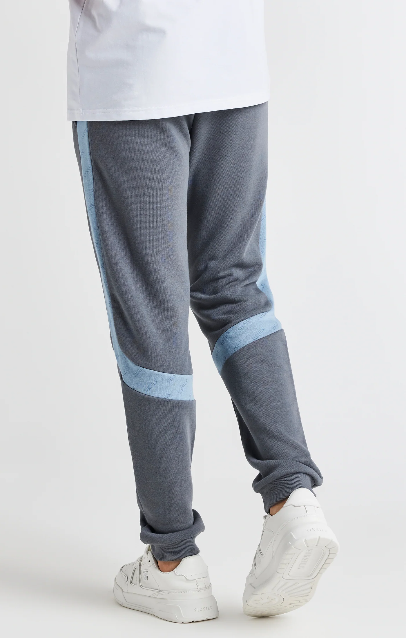 Boys Grey Printed Panel Jogger - Image 4