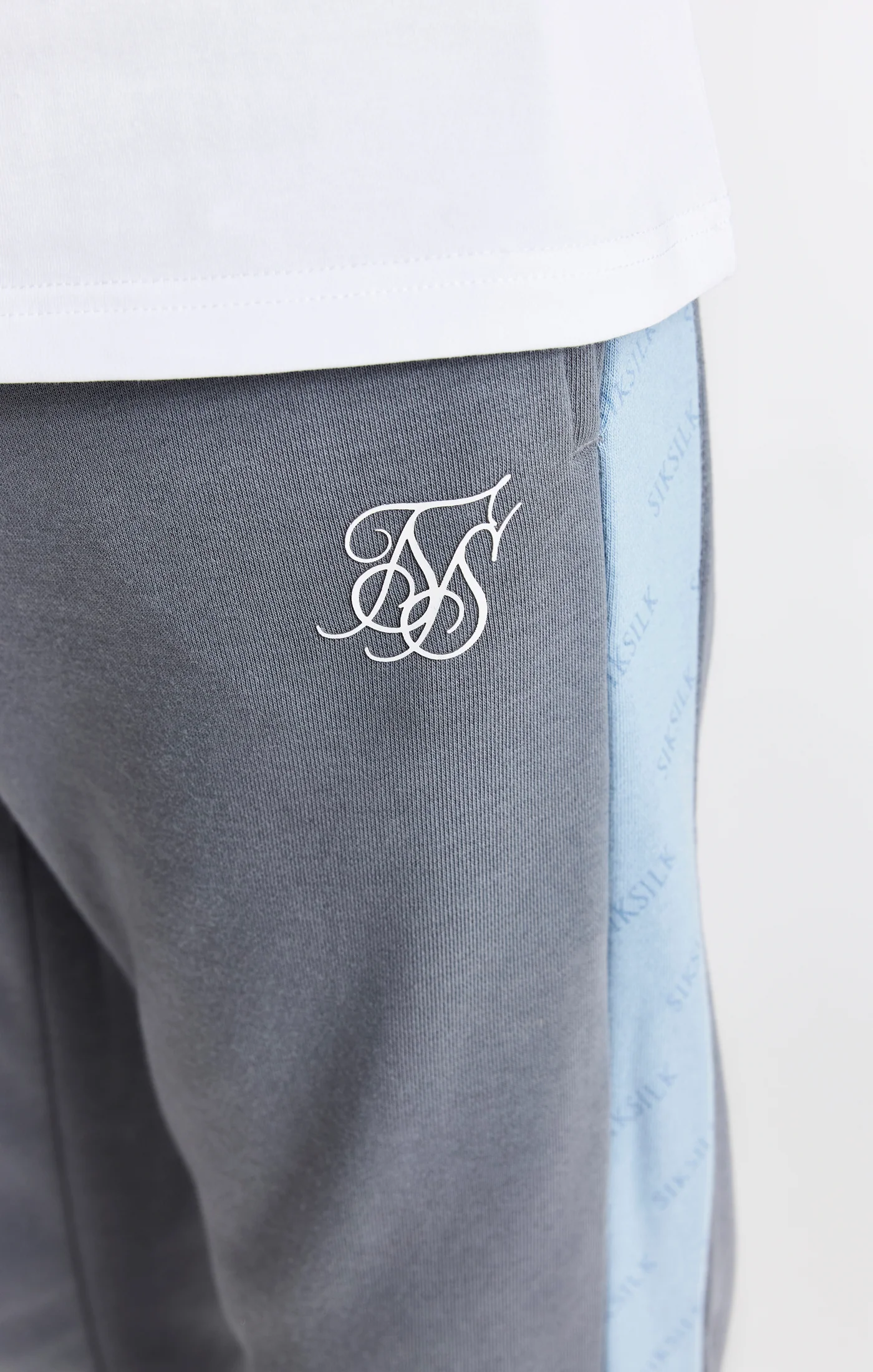 Boys Grey Printed Panel Jogger - Image 6