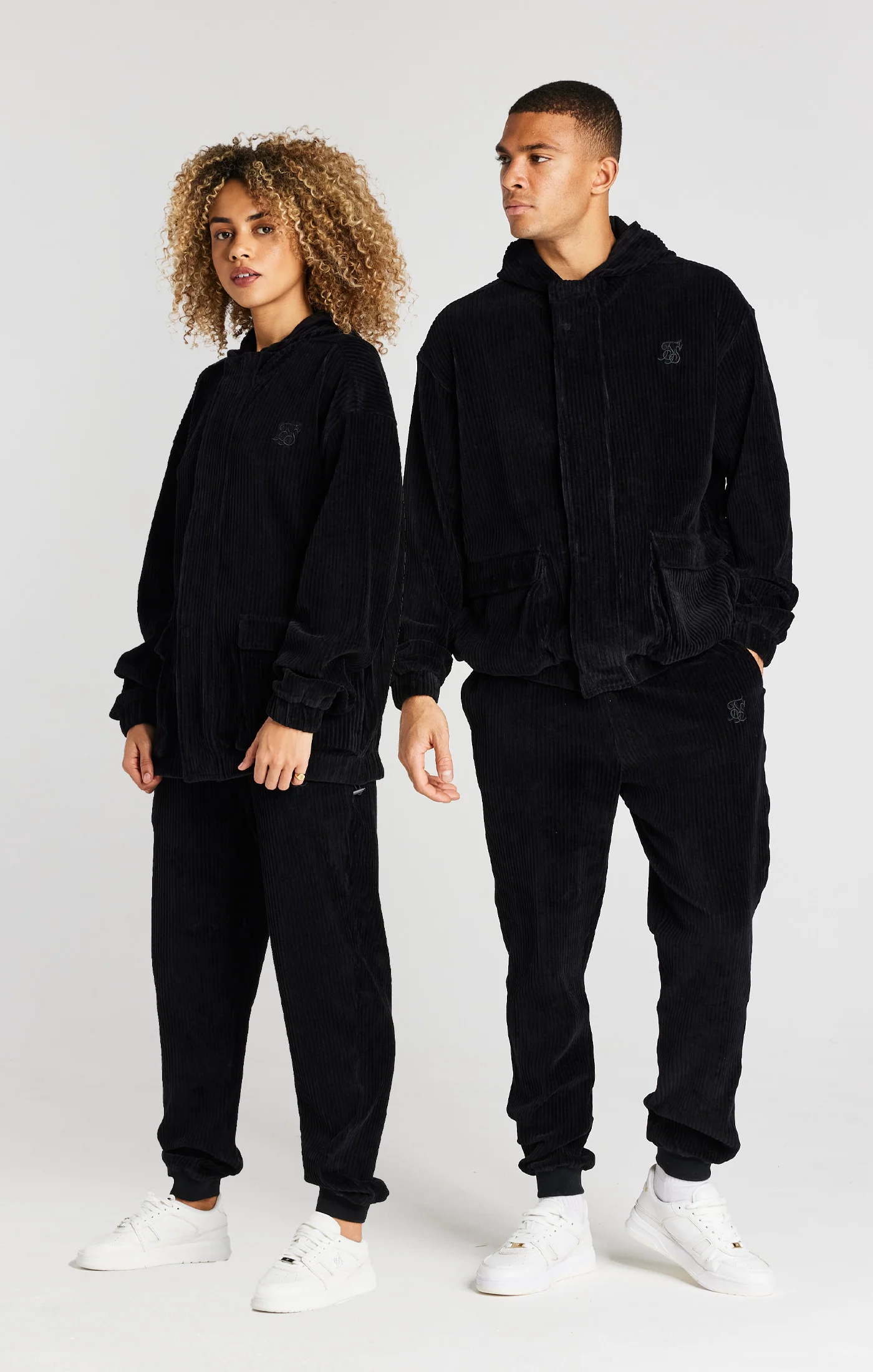 Black Corduroy Relaxed Pant
