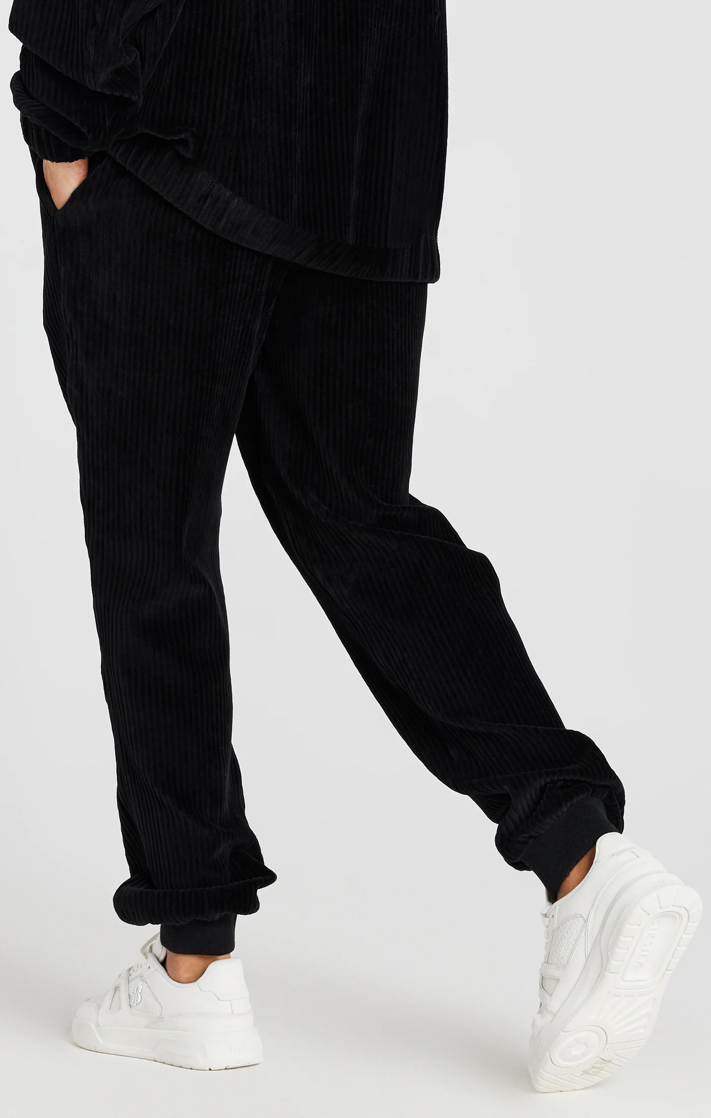 Black Corduroy Relaxed Pant - Image 3