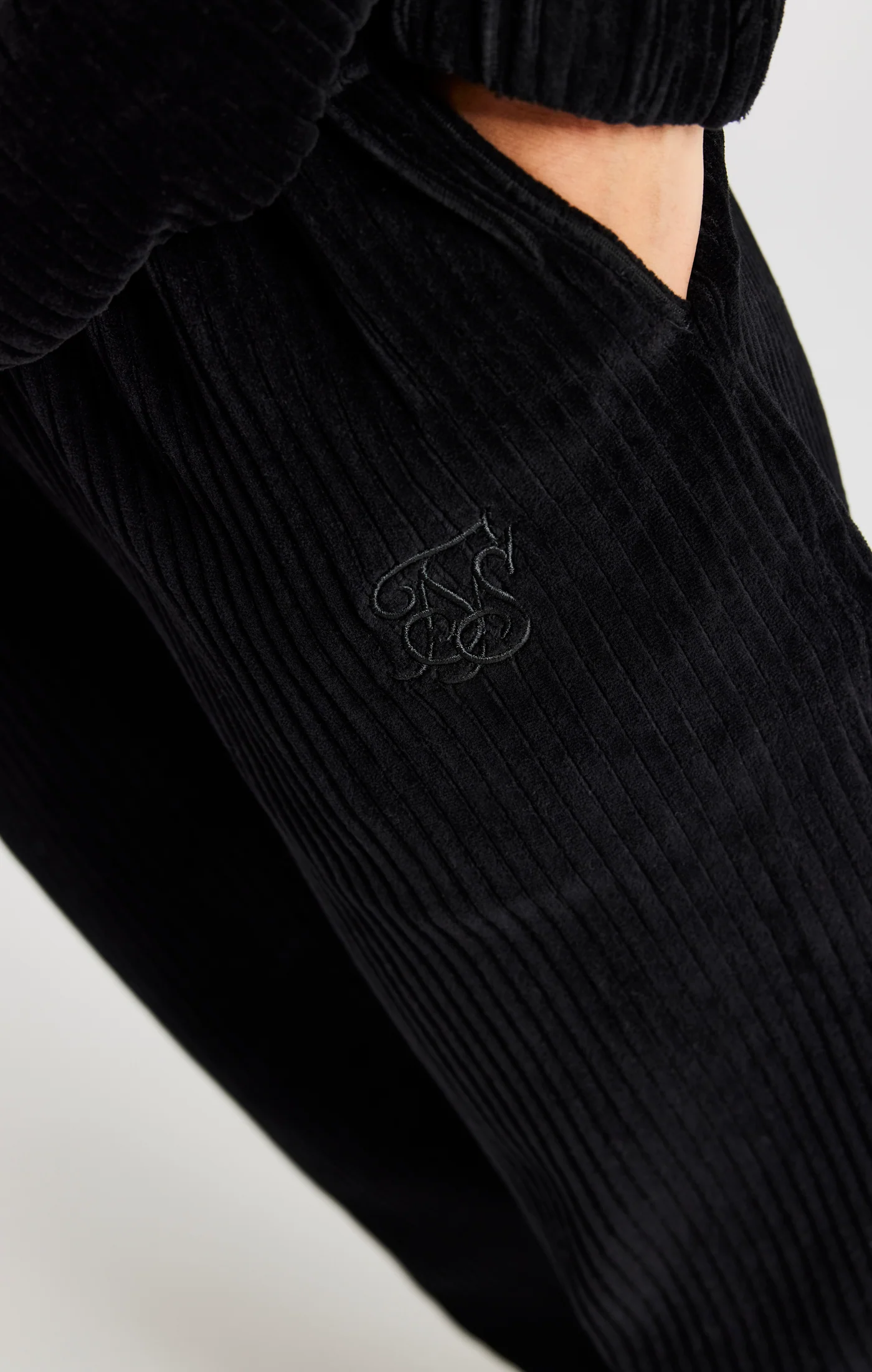 Black Corduroy Relaxed Pant - Image 4