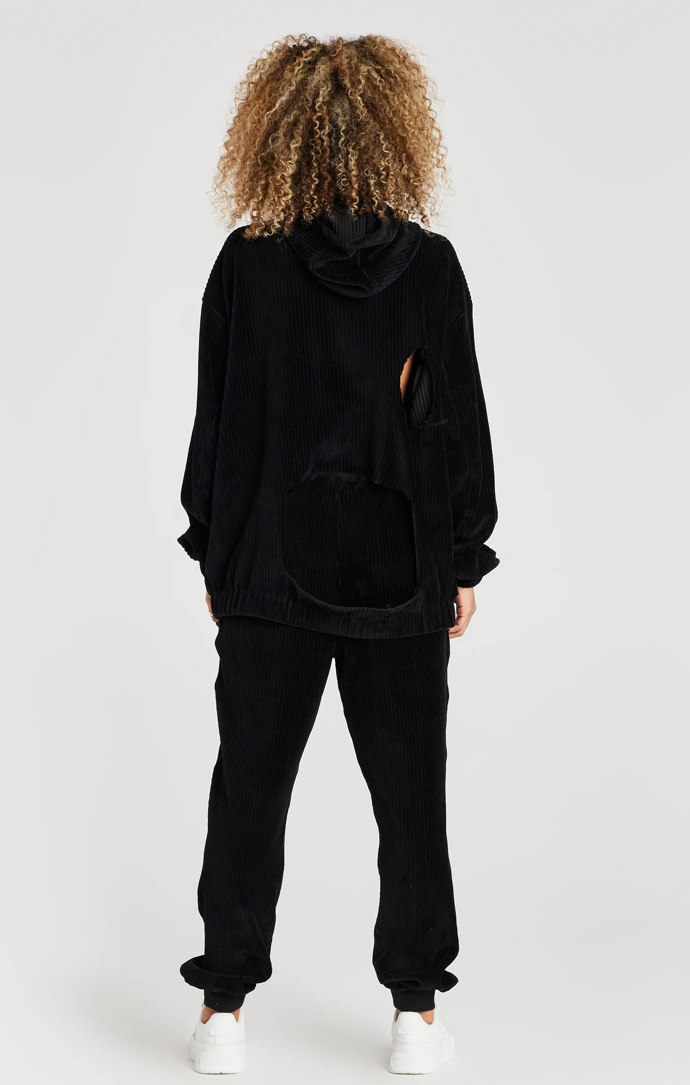 Black Corduroy Relaxed Pant - Image 8