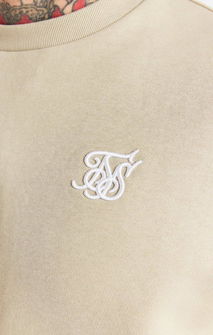 Beige Essential Crew Sweatshirt - Image 2
