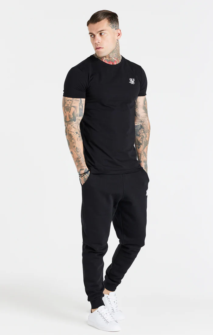Black Essential Cuffed Jogger - Image 3
