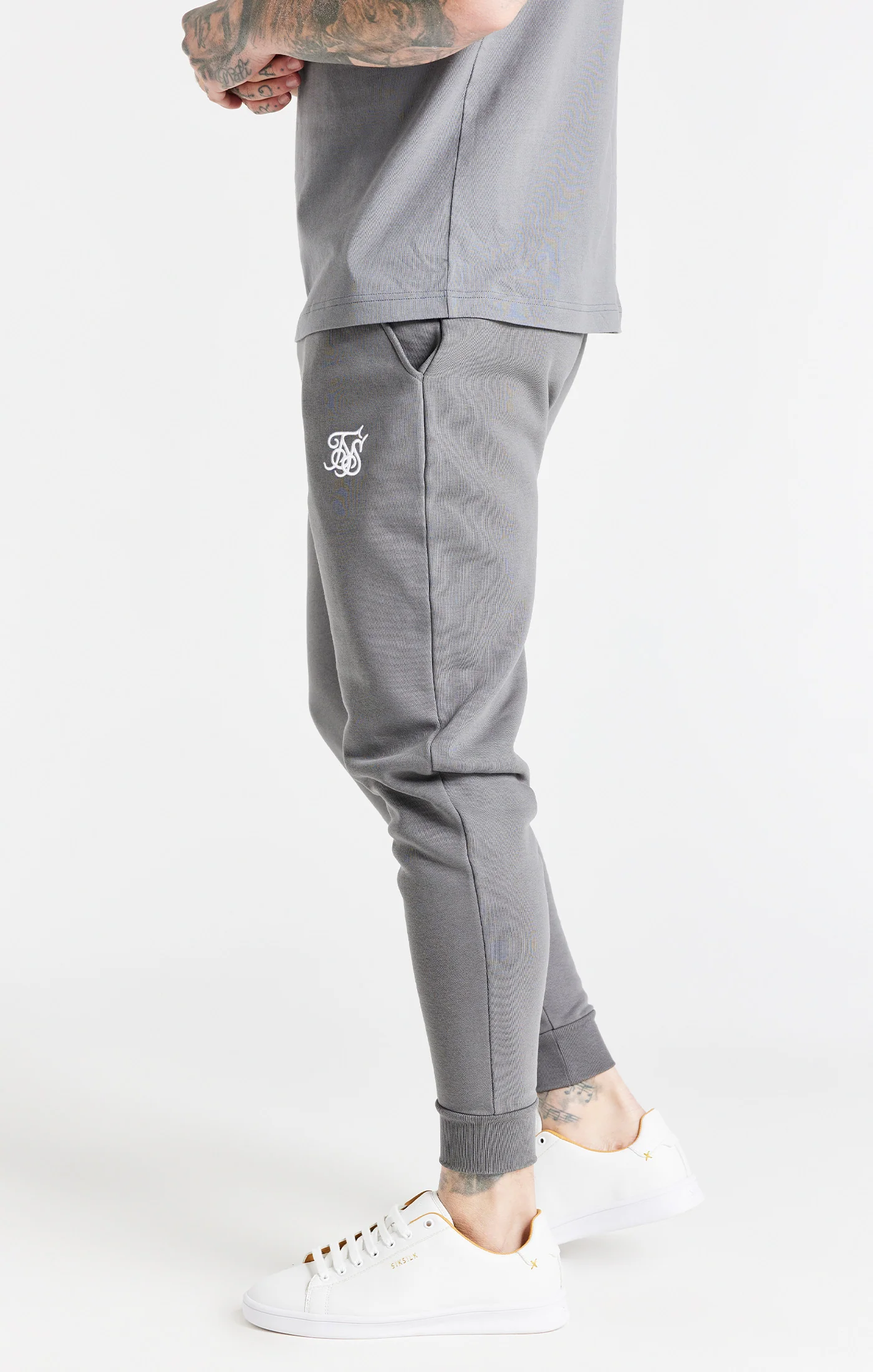 Grey Essential Cuffed Jogger - Image 2
