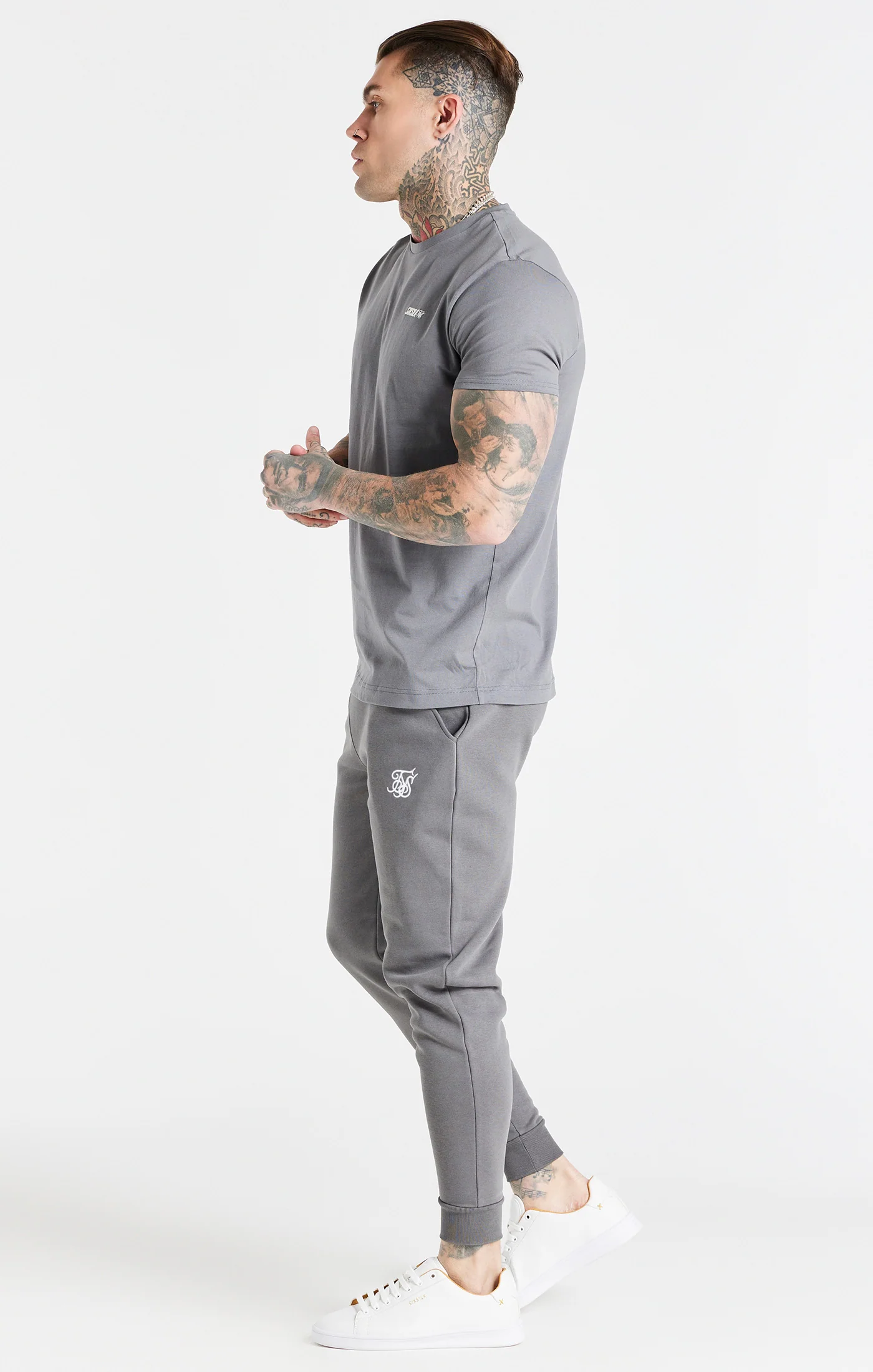 Grey Essential Cuffed Jogger - Image 3