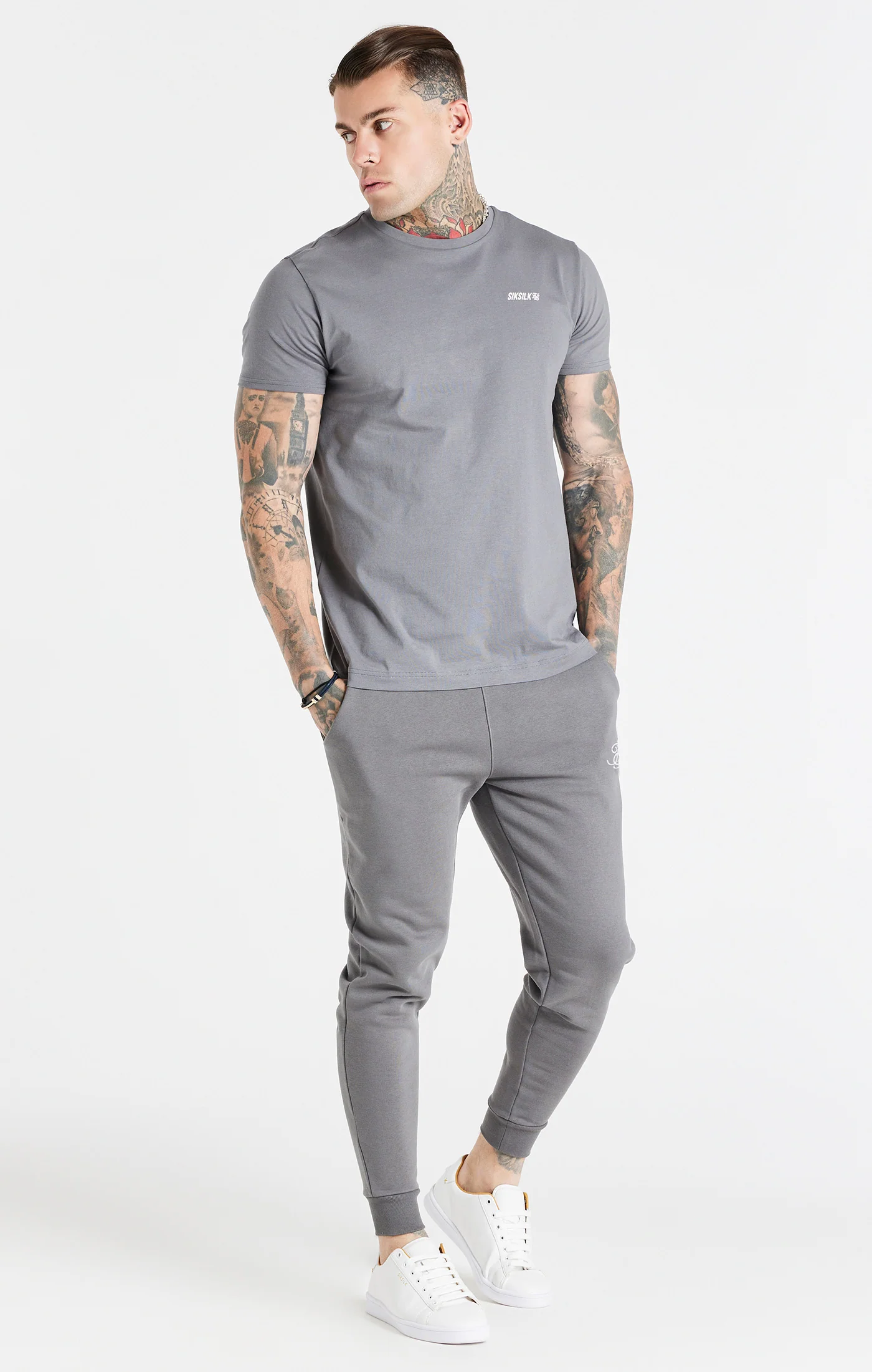 Grey Essential Cuffed Jogger - Image 4