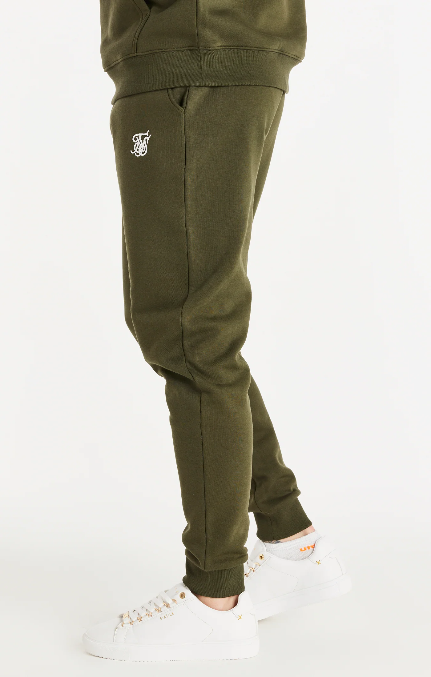 Khaki Essential Fitted Jogger - Image 2